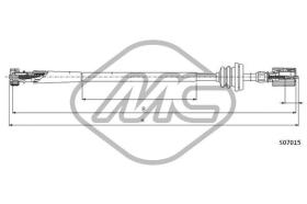 METALCAUCHO 81243 - CABLE CUENTAKILOMETROS CINQUECENTO SPO