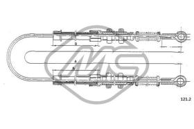 METALCAUCHO 81261 - CABLE FRENO 500 F/L