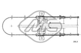 METALCAUCHO 81271 - CABLE FRENO 132 ALL