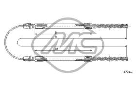 METALCAUCHO 81275 - CABLE FRENO DAILY RUOTE GEMELLARI / DO