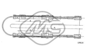 METALCAUCHO 81291 - CABLE FRENO DAILY TURBO 45.10-49.10