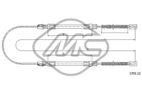 METALCAUCHO 81312 - CABLE FRENO DAILY TURBO DS 45.10