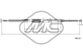 METALCAUCHO 81316 - CABLE FRENO MAREA 1,6 - 1,8 - 1,9 TD S