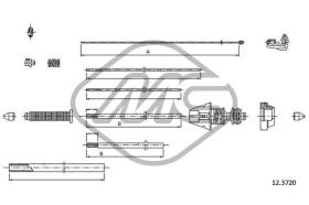 METALCAUCHO 81364 - CABLE FRENO DAILY 50C13/C15 BUS ANT.-F