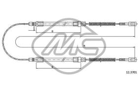 METALCAUCHO 81370 - CABLE FRENO DAILY 35.8-35.10-35.12