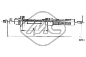 METALCAUCHO 81464 - CABLE ACELERADOR C 25 DIESEL