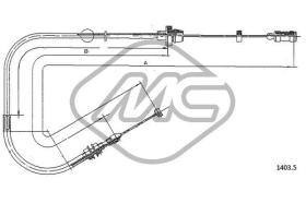 METALCAUCHO 81513 - CABLE ACELERADOR CINQUECENTO 700 ED CA