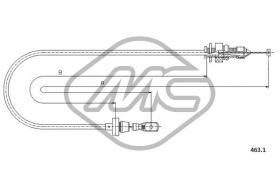 METALCAUCHO 81532 - CABLE ACELERADOR BRAVO ALL