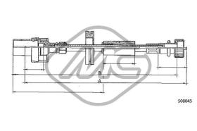 METALCAUCHO 81727 - CABLE CUENTAKILOMETROS TRANSIT MM.?239