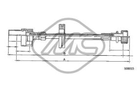 METALCAUCHO 81730 - CABLE CUENTAKILOMETROS ESCORT MM.??850