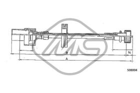 METALCAUCHO 81733 - CABLE CUENTAKILOMETROS FIESTA (SENZA S