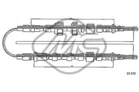 METALCAUCHO 81764 - CABLE FRENO ESCORT 1,6I