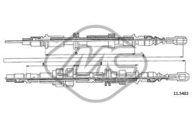 METALCAUCHO 81779 - CABLE FRENO SIERRA SW C/ABS