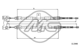 METALCAUCHO 81812 - CABLE FRENO PUMA