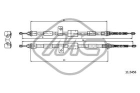 METALCAUCHO 81823 - CABLE FRENO KA ALL