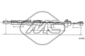 METALCAUCHO 81876 - CABLE ACELERADOR FIESTA DIESEL