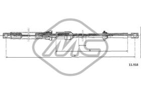 METALCAUCHO 81879 - CABLE ACELERADOR ESCORT 1,3 - 1,6