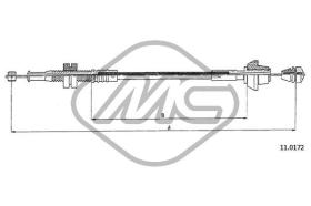 METALCAUCHO 81907 - CABLE ACELERADOR ESCORT 1,3