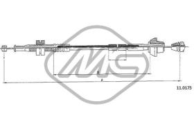 METALCAUCHO 81910 - CABLE ACELERADOR ESCORT 1,6I