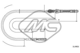 METALCAUCHO 81918 - CABLE ACELERADOR SIERRA 1,6