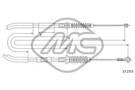 METALCAUCHO 82015 - CABLE FRENO TROOPER SX-LH