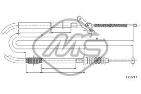 METALCAUCHO 82020 - CABLE FRENO TROOPER SWB SX-LH