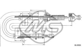 METALCAUCHO 82239 - CABLE EMBRAGUE COLT 1,5