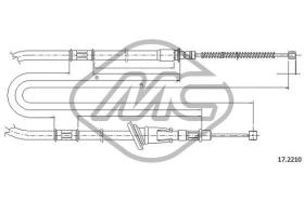 METALCAUCHO 82259 - CABLE FRENO SPACE WAGON SX-LH