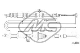 METALCAUCHO 82260 - CABLE FRENO COLT 1,2-1,3-1,5-DS (DISC