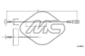 METALCAUCHO 82369 - CABLE FRENO PRIMASTAR ALL INTERLWB