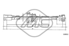 METALCAUCHO 82432 - CABLE CUENTAKILOMETROS ASCONA C 1,3