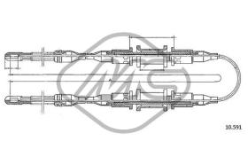 METALCAUCHO 82461 - CABLE FRENO KADETT E1,6 - 1,8IE DIESE