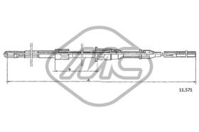 METALCAUCHO 82465 - CABLE FRENO ASCONA CALL SX-LH