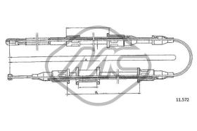 METALCAUCHO 82466 - CABLE FRENO ASCONA CALL DX-RH