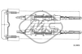 METALCAUCHO 82488 - CABLE FRENO OMEGA ALL (CH.J1030902A /