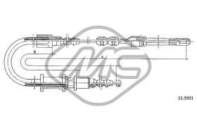 METALCAUCHO 82496 - CABLE FRENO VECTRA ALL CH.K1055984A DX