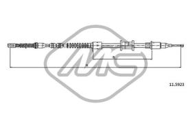 METALCAUCHO 82517 - CABLE FRENO VECTRA 1,4-1,6-1,8-1,7D