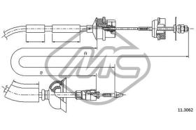 METALCAUCHO 82706 - CABLE EMBRAGUE 405 ALL 1,3 - TD