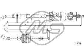 METALCAUCHO 82710 - CABLE EMBRAGUE 406 ALL 2,0 16V-1,9TD E