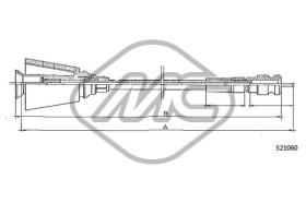 METALCAUCHO 82748 - CABLE CUENTAKILOMETROS 505 5 SPEEDS AL