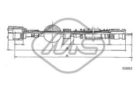 METALCAUCHO 82750 - CABLE CUENTAKILOMETROS 205 ALL DIESEL