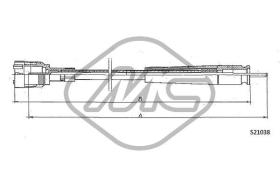 METALCAUCHO 82759 - CABLE CUENTAKILOMETROS 504 ALL MM.?2