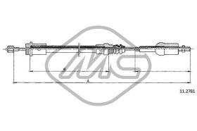 METALCAUCHO 82918 - CABLE EMBRAGUE TRAFIC TR/AV 2,0 BENZIN