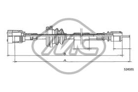 METALCAUCHO 82976 - CABLE CUENTAKILOMETROS TRAFFIC T/AV MM