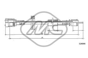 METALCAUCHO 82986 - CABLE CUENTAKILOMETROS ESPACE CH.388A