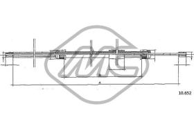 METALCAUCHO 82989 - CABLE FRENO R 4L-TL (1120/3/6) SX-LH