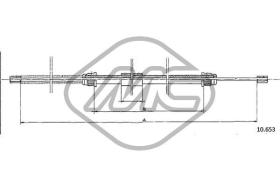 METALCAUCHO 82990 - CABLE FRENO R 4L-TL (1120/3/6) DX-RH