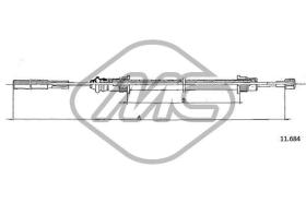 METALCAUCHO 83037 - CABLE FRENO MASTER PR/AR CH 3,8 ANT.-F