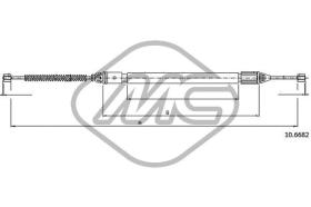 METALCAUCHO 83071 - CABLE FRENO MEGANE COACH 2,0 8V (DRUM