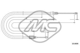 METALCAUCHO 83072 - CABLE FRENO MEGANE COACH 2,0 16V (DISC